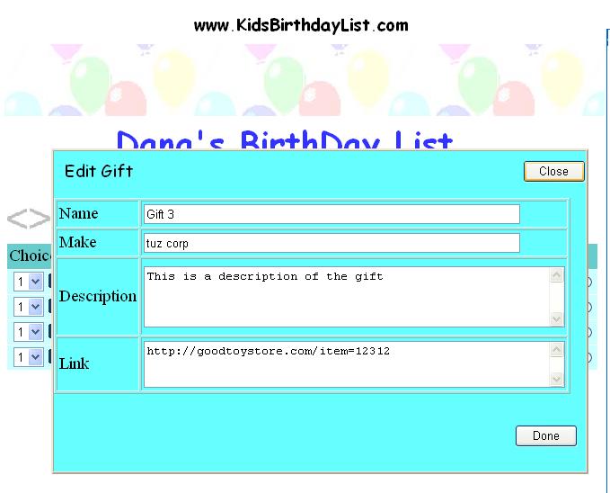 image showing the edit area