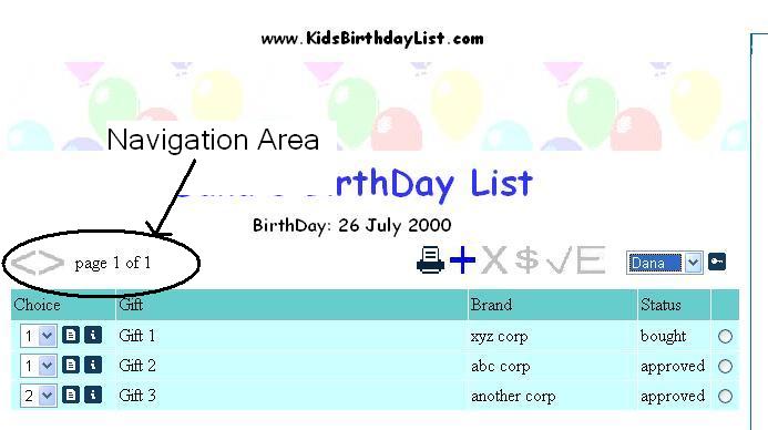image highlighting navigation area